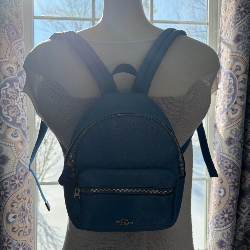 Blue Coach Mini Charlie Backpack F38263 - Picture 2 of 10